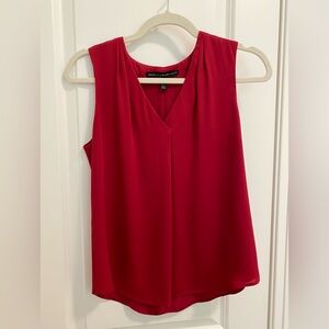 White House Black Market Burgundy Sleeveless Blouse, size 00P